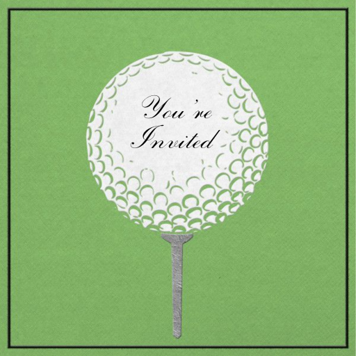 Golf Ball - Bridal Shower Invitation by paperless_post