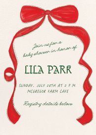 Tied with Cheer - Baby Shower Invitation by Paperless Post