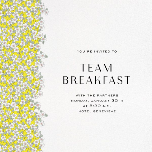 Ffion - Spring Party Invitation by Liberty