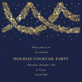 Holiday Drape - Corporate Holiday Party Invitation by Paperless Post