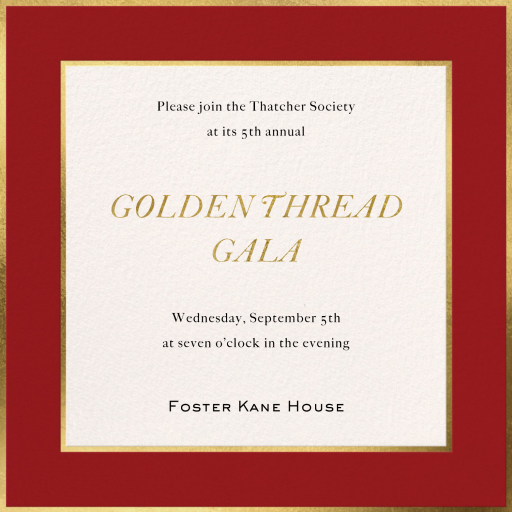 Golden Edge - Gala Invitation by Paperless Post