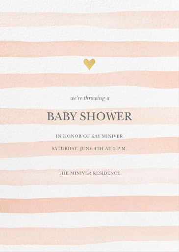 Light Stripes - Baby Shower Invitation by Sugar Paper