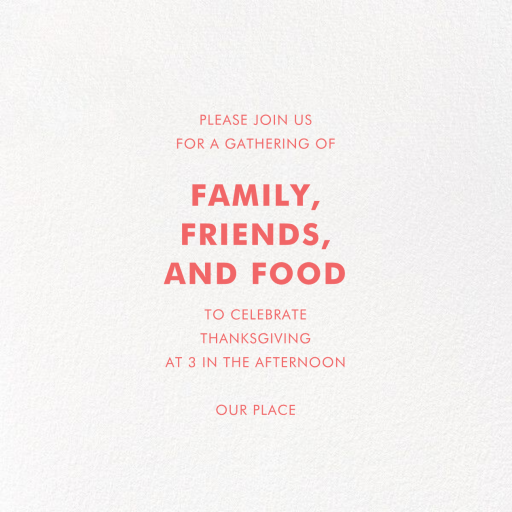 Hologram Shimmer - Friendsgiving Invitation by Hello!Lucky - Back