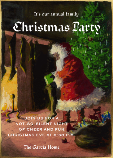Stocking Stuffers - Holiday Party Invitation by John Derian
