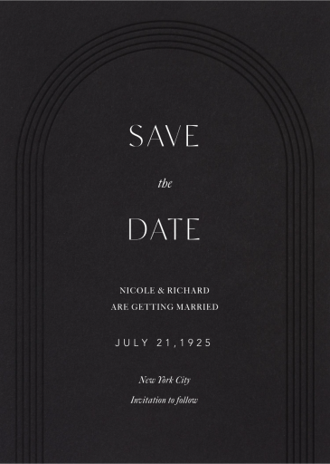 Embossed Arch by Paperless Post