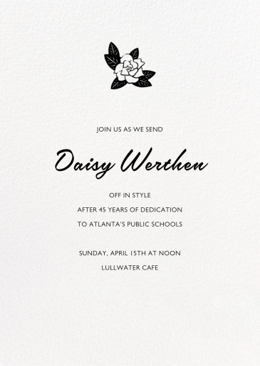 Full-Page Photo Tall (Double-Sided) - Retirement and Farewell Party Invitation by Paperless Post - Back