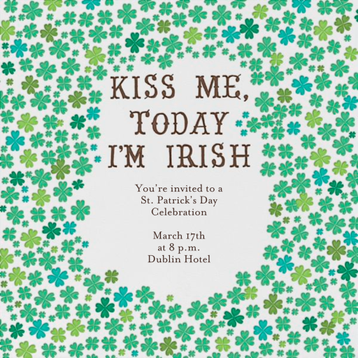Kiss Me I'm Irish - Greeting Card by Mr. Boddington's Studio