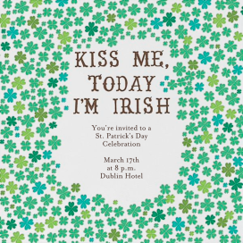Kiss Me I'm Irish by Mr. Boddington's Studio