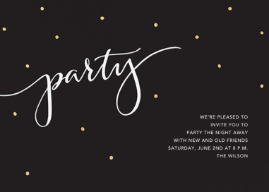 Signature Party - Party Invitation by Sugar Paper