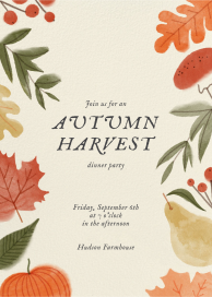 Fall Flora - Fall Party Invitation by Paperless Post