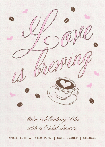 Love Brew - Invitation by Paperless Post