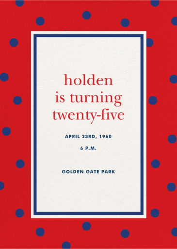 Hot Spots - Birthday Invitation by kate spade new york