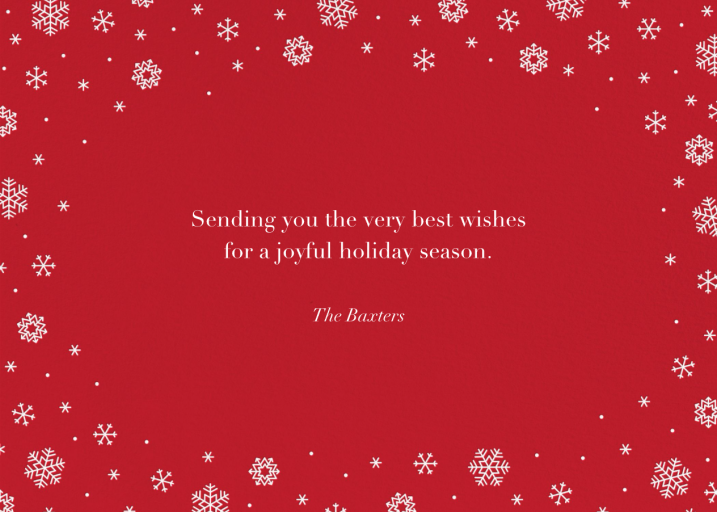 White Out - Photo - Holiday Card by Paperless Post - Back