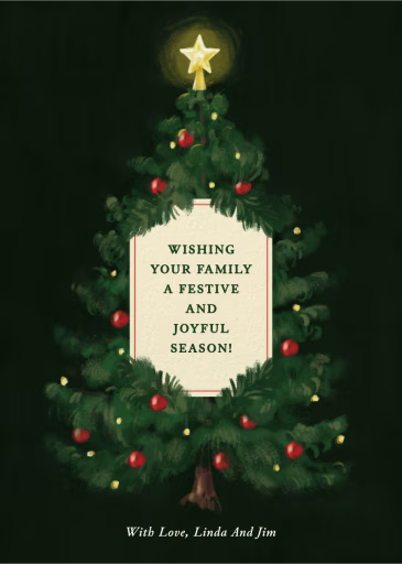 Evergreen - Christmas Card by Paperless Post