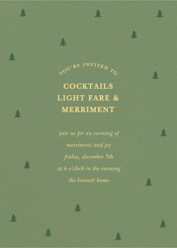 Mini Trees - Holiday Party Invitation by Sugar Paper