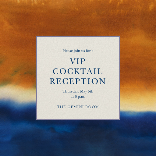 New Hue - Cocktail Party Invitation by Oscar de la Renta