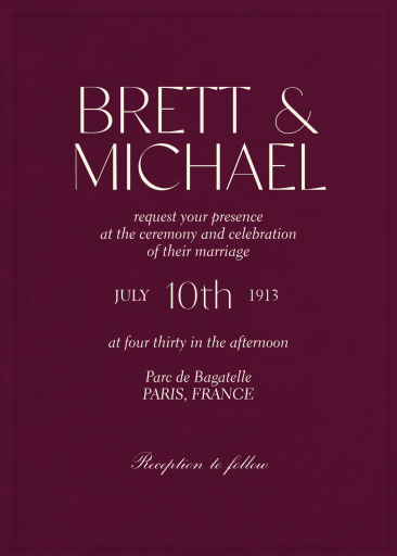 The Archivist - Wedding Invitation by Paperless Post