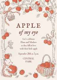 Apple Orchard Picnic Invitation
