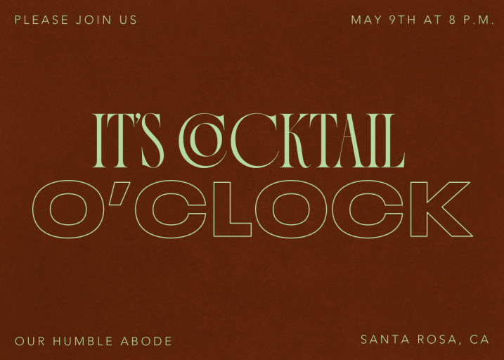 Inviting Serif - Winter Party Invitation by Paperless Post