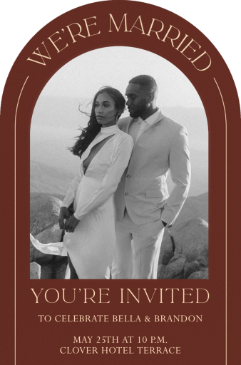 Under the Arch - Elopement Party Invitation by Paperless Post