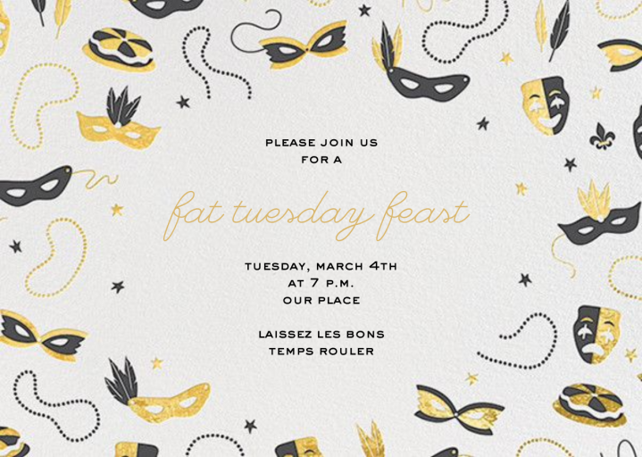 Mardi Masquerade - Mardi Gras Invitation by Paperless Post