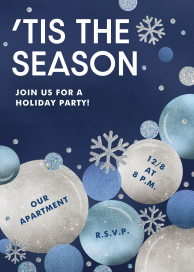 Glimmering Orbs - Corporate Holiday Party Invitation by Paperless Post