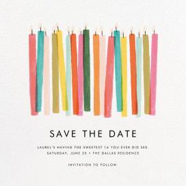 Birthday Party Save the Date Cards