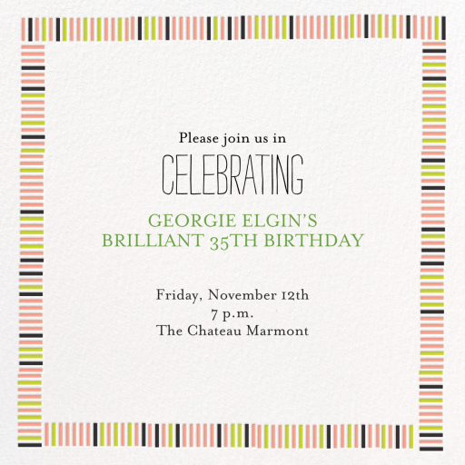 Mini Berlin - Cocktail Party Invitation by Mr. Boddington's Studio