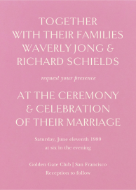 Oratorio - Wedding Invitation by Venamour