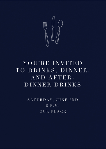 Navy - Party Invitation by Paperless Post