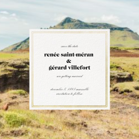 Pictured Frame - Save the Date by Paperless Post