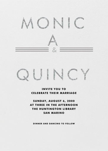 Collins Avenue - Wedding Invitation by Crane & Co.