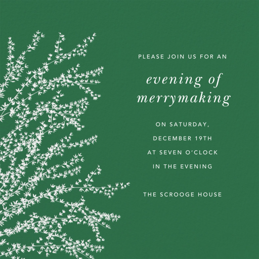 Forsythia Branch - Party Invitation by Paperless Post