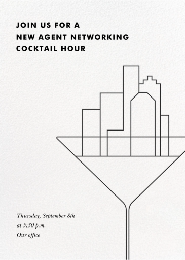 Cosmopolitan - Networking Event Invitation by Paperless Post