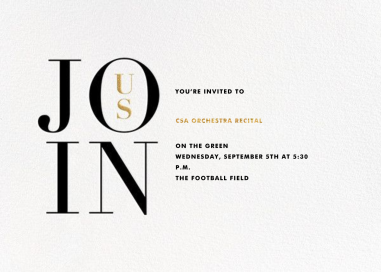 Almaviva - School Event Invitation by Paperless Post