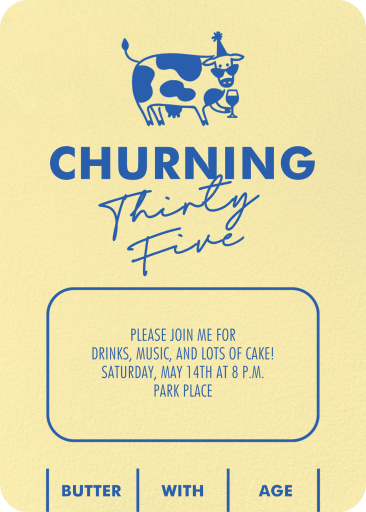 Butter Birthday - Birthday Invitation by Paperless Post