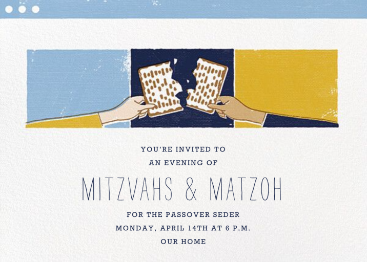 Matzoh Meeting - Invitation by Paperless Post