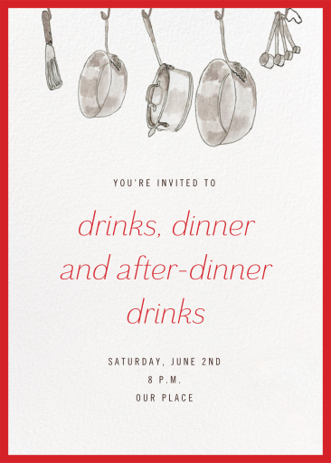 Kitchen Shower - Dinner Party Invitation by Paperless Post