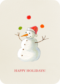 Juggle All the Way - Holiday Card by Felix Doolittle