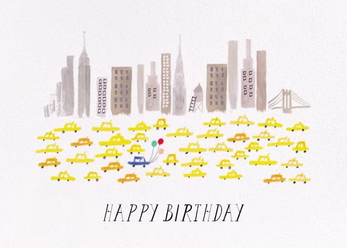 Mr. Bernstein's Balloon Ride - Birthday Card by Mr. Boddington's Studio