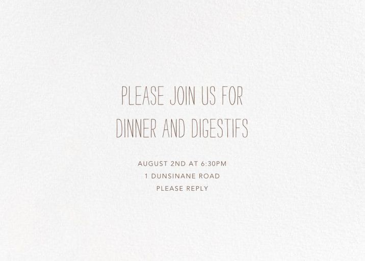 Let's Feast - BBQ Invitation by Red Cap Cards - Back