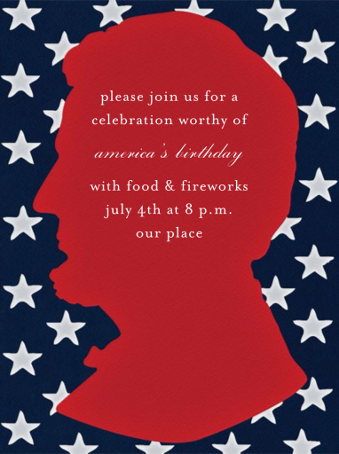 Lincoln Flag - 4th of July Invitation by Paperless Post