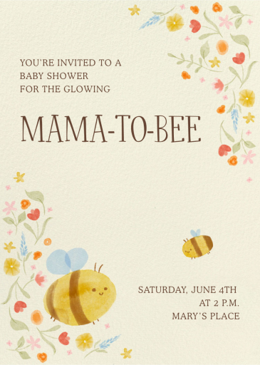 Mama To Bee by Paperless Post
