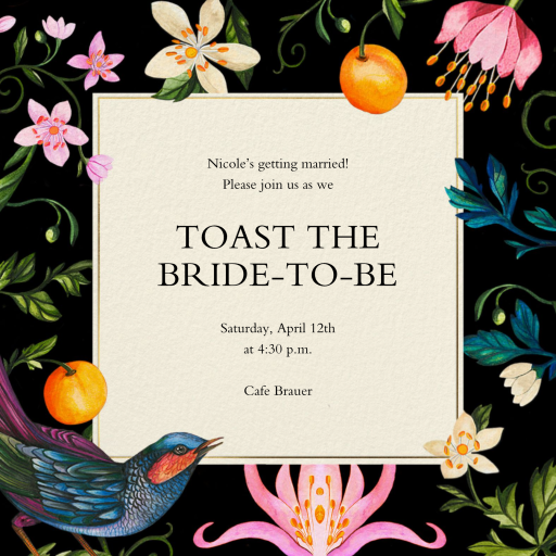 Tropical Flowers - Invitation by Liberty