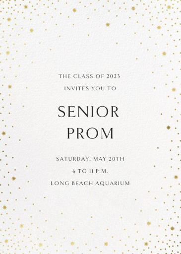 Modest Dazzle - Prom Invitation by Paperless Post