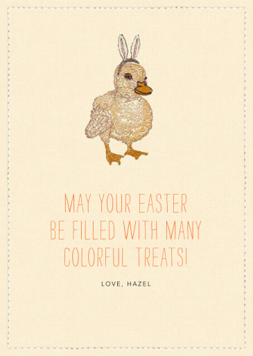 Duck Bunny - Easter Card by Coral & Tusk