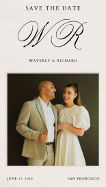 Monogram Photo - Save the Date by Paperless Post