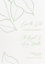 Magnolia Leaves - Save the Date by Paperless Post