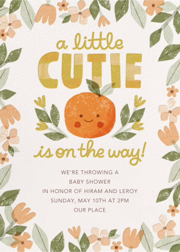 Little Cutie - Baby Shower Invitation by Paperless Post