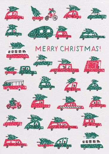 Christmas Tree Traffic - Christmas Card by Hello!Lucky